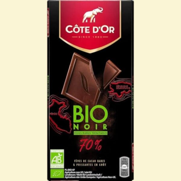 COTE D'OR CHOCOLAT NOIR 70% BIO