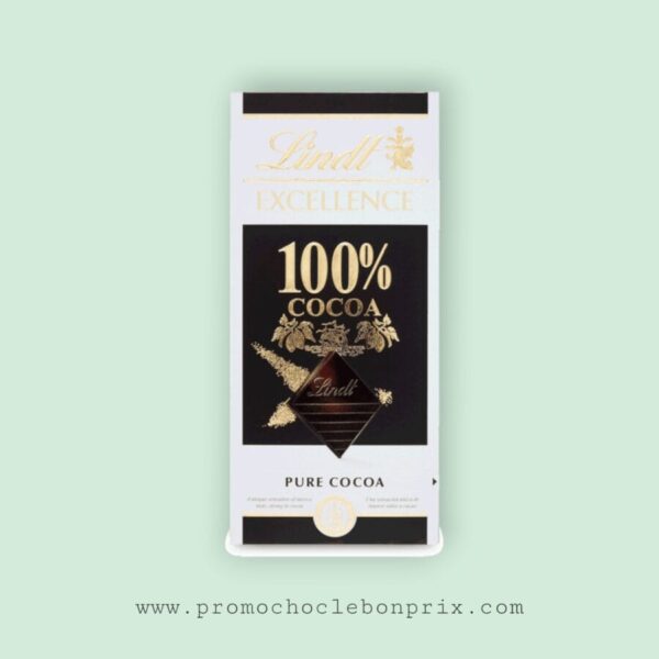 LINDT EXCELLENCE CHOCOLAT NOIR 100%