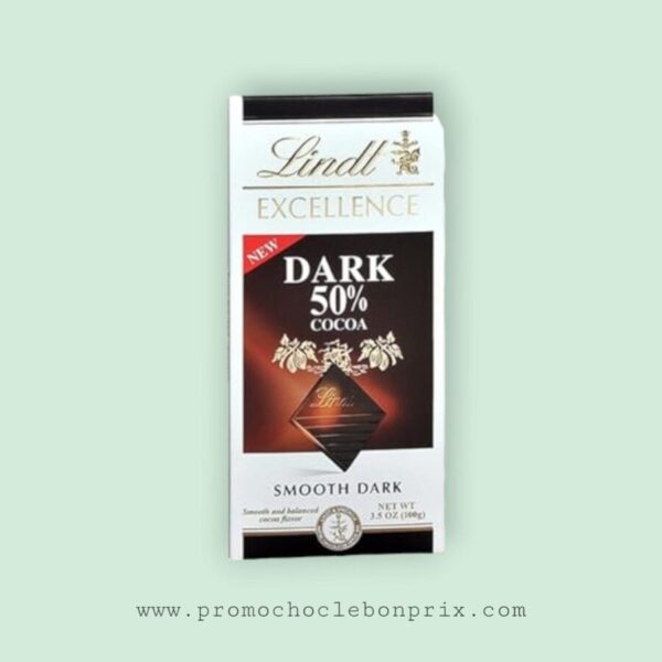LINDT EXCELLENCE CHOCOLAT NOIR 50%