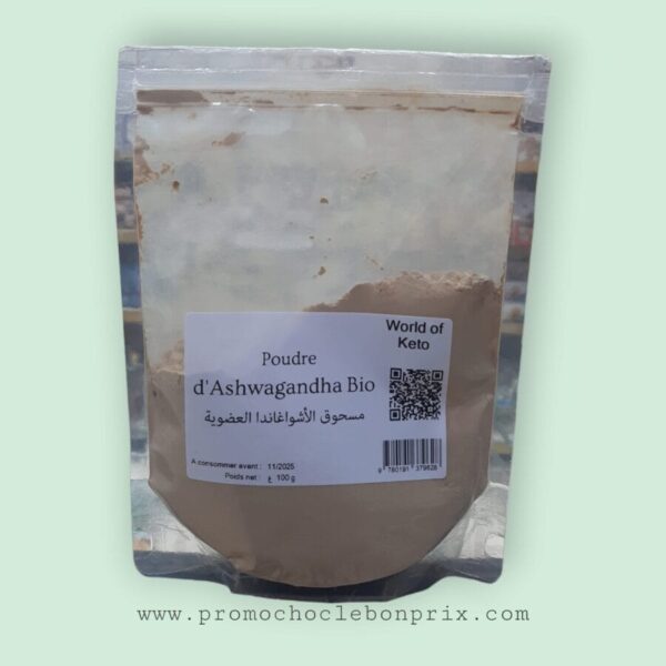 ASHWAGANDHA BIO POUDRE 100G