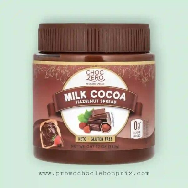 CHOC ZERO PATE A TARTINER KETO CHOCOLAT NOIR 340G.