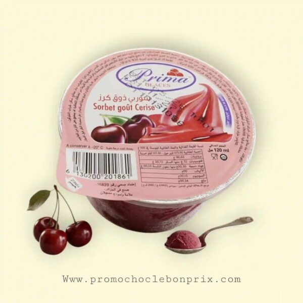 PRIMA GLACES GOBELET SORBET CERISE