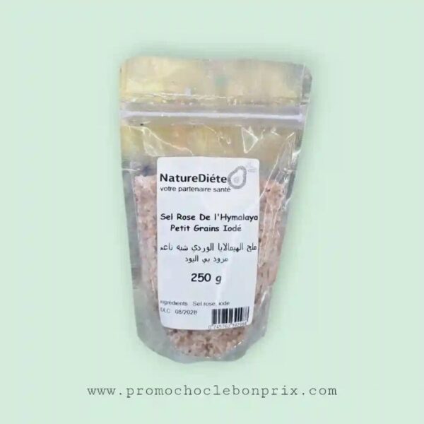 NATUREDIETE SEL ROSE HIMALAYA IODE GROS 250G