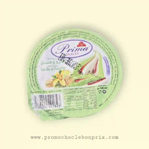 PRIMA GOBELET VANILLE PISTACHE.