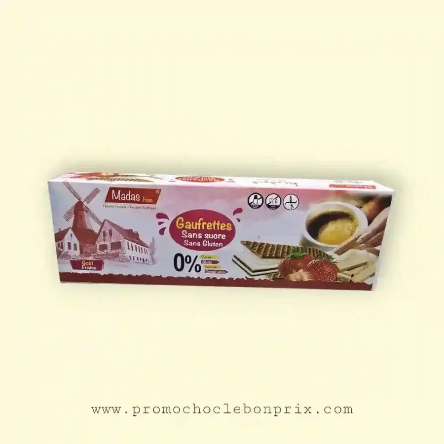MADAS FREE GAUFRETTE SANS SUCRE SANS GLUTEN