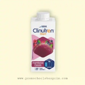 NESTLE CLINUTREN FRUIT JUS FRAMBOISE CASSIS SANS LACTOSE