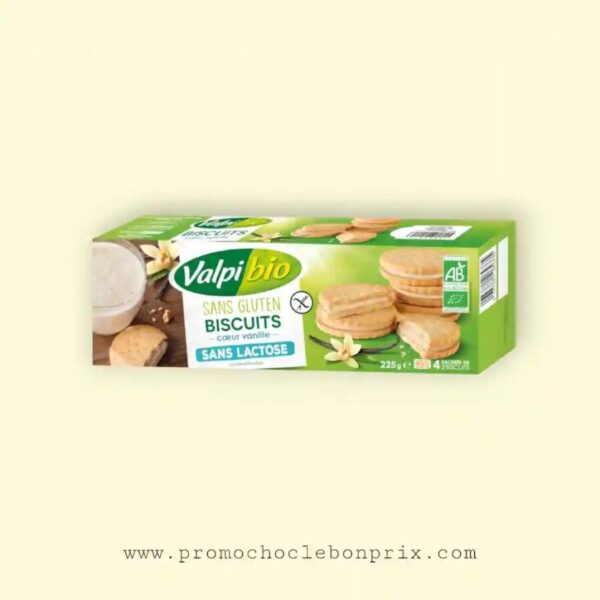 VALPIBIO BISCUITS SANS GLUTEN SANS LACTOSE VANILLA