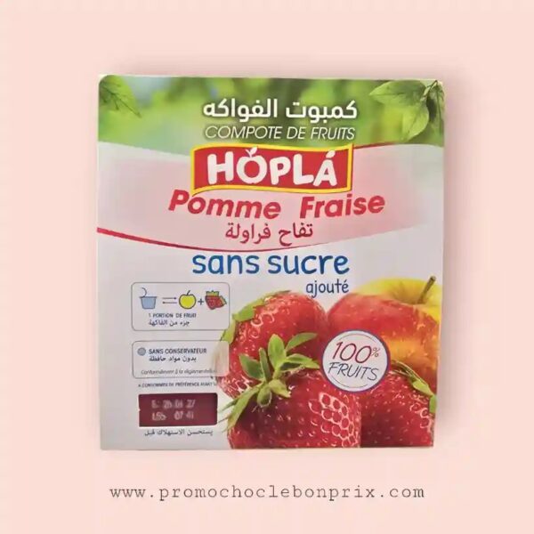 HOPLA COMPOTE POMME FRAISE 360G