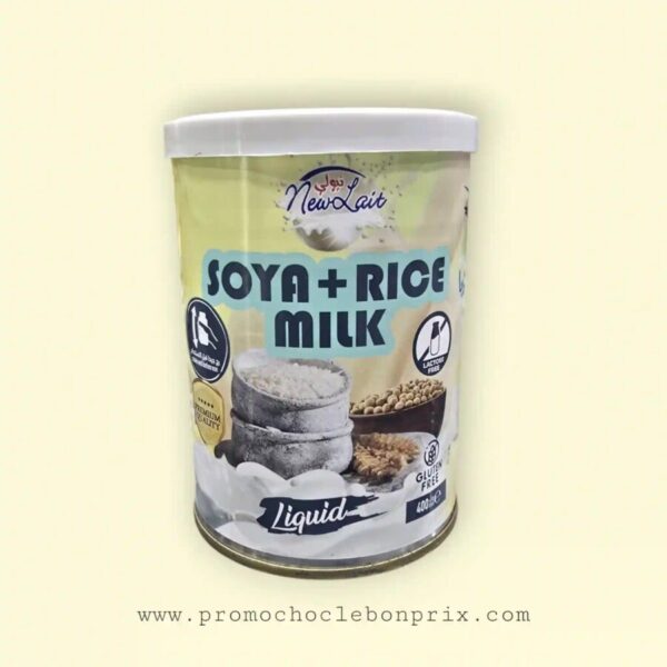 NEWLAIT 400ML LAIT SOJA ET  RIZ🍚 SANS GLUTEN SANS LACTOSE