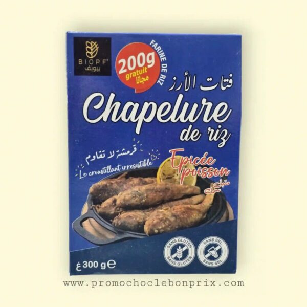 BIOPF CHAPLURE DE RIZ EPICEE POISSON