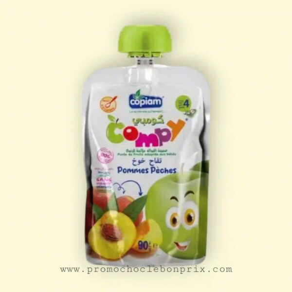 COPIAM COMPY COMPOTE GOURDE POMME PÊCHE