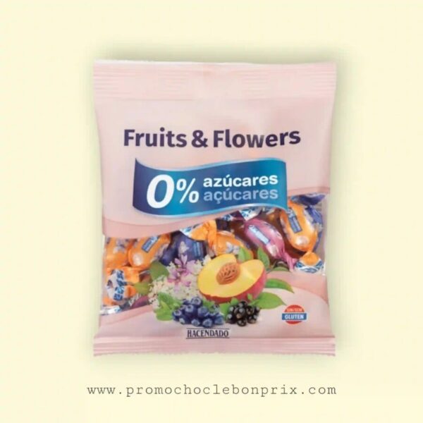 HACENDADO BONBON FRUITS  FLOWERS SANS SUCRE SANS GLUTEN
