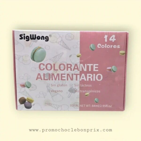 SIG WONG COLORANT ALIMENTAIRE SANS GLUTEN