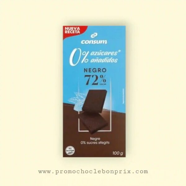 CONSUM CHOCOLAT 72% CHOCOLAT NOIR