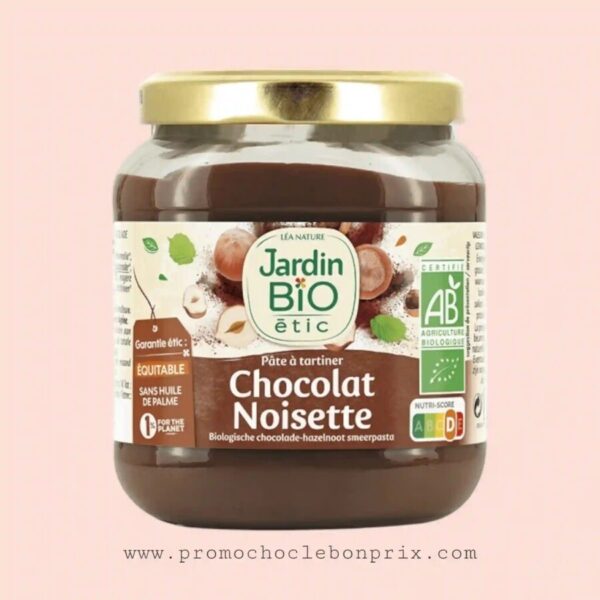JARDIN BIO ETIC PATE A TARTINER CHOCOLAT NOISETTES