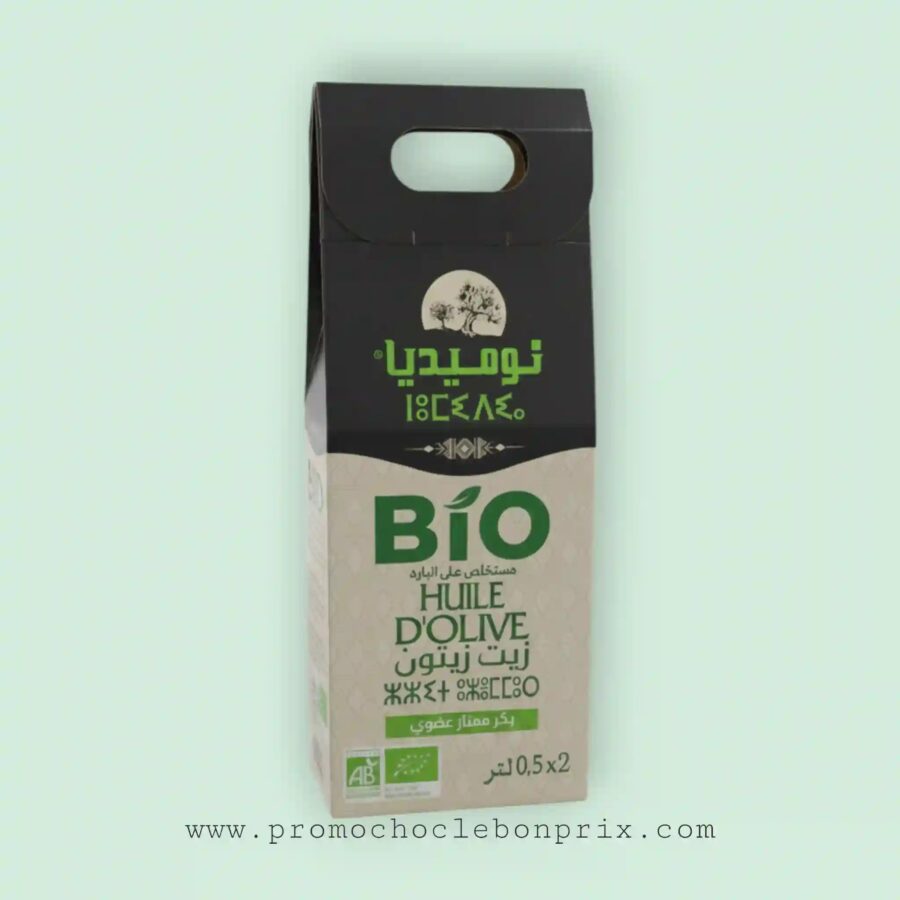 2025/12/1000146573.jpg NUMIDIA HUILE D'OLIVE PACK DEUX BOUTEILLES 50CL EXTRA VIERGE BIO – Image 1