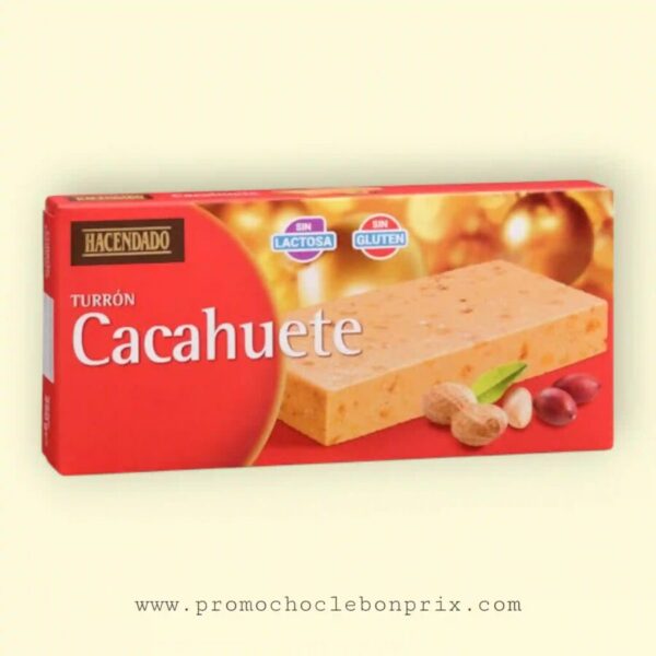 HACENDADO TURRON CACAHUÈTE BROYÉ NOUGAT