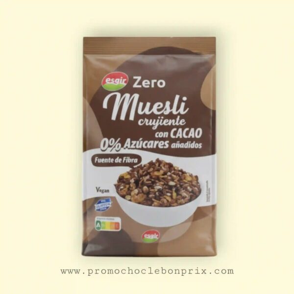 ESGIR CEREAL MUESLI CACAO ZERO SANS GLUTEN