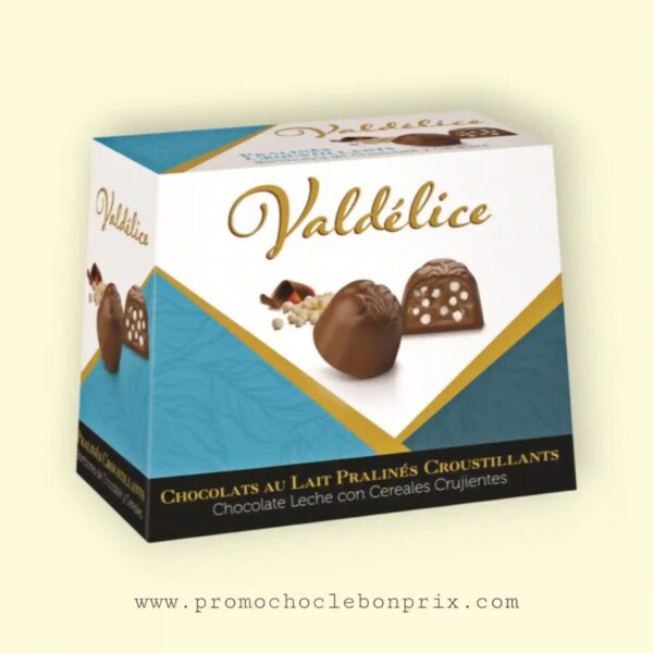 VALDELICE CHOCOLAT AU LAIT PRALINÉ COFFRET CROUSTILLANTS