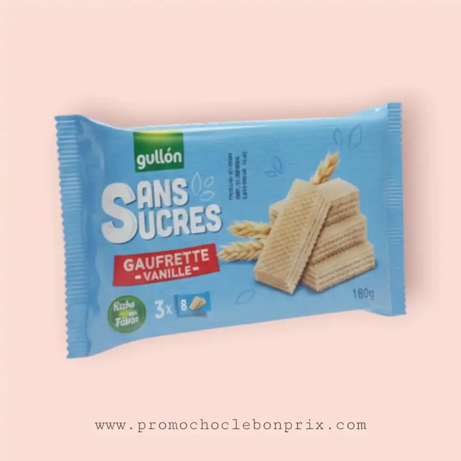 GULLON SANS SUCRE GAUFRETTE VANILLE – Image 1