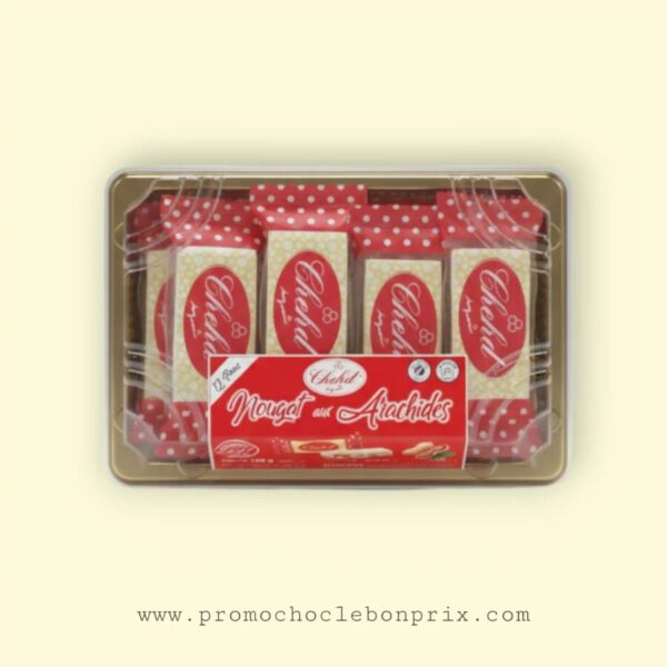 NOUGAT CHEHD ASSORTIMENT 12 CACAHUÈTE