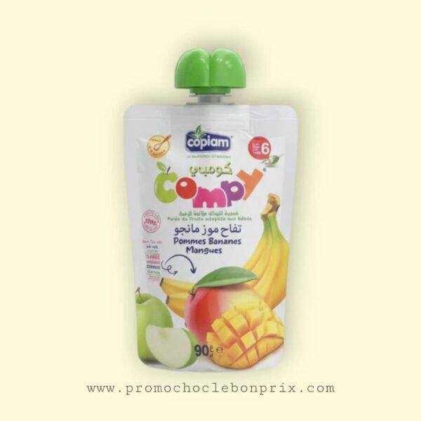 COPIAM COMPY COMPOTE GOURDE POMME BANANE MANGUES