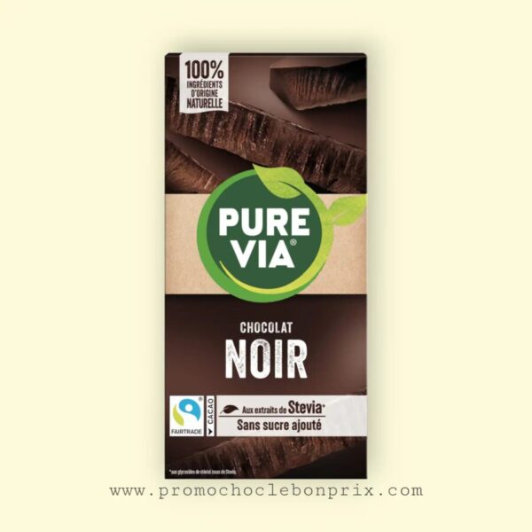PURE VIA CHOCOLAT NOIR SANS SUCRE STEVIA