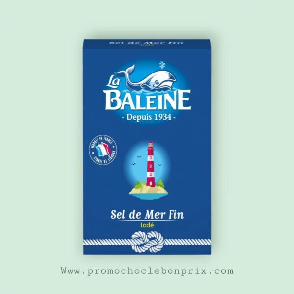LA BALEINE SEL DE MER FIN 500G CARTON