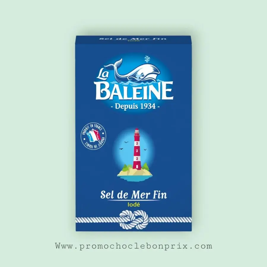 LA BALEINE SEL DE MER FIN 500G CARTON – Image 1