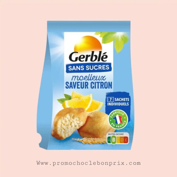 GERBLE SANS SUCRE MADELEINE CITRON 196G