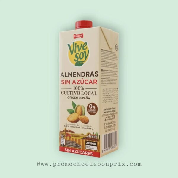 PASCUAL LAIT VIVE SOY LAIT D'AMANDE SANS SUCRE