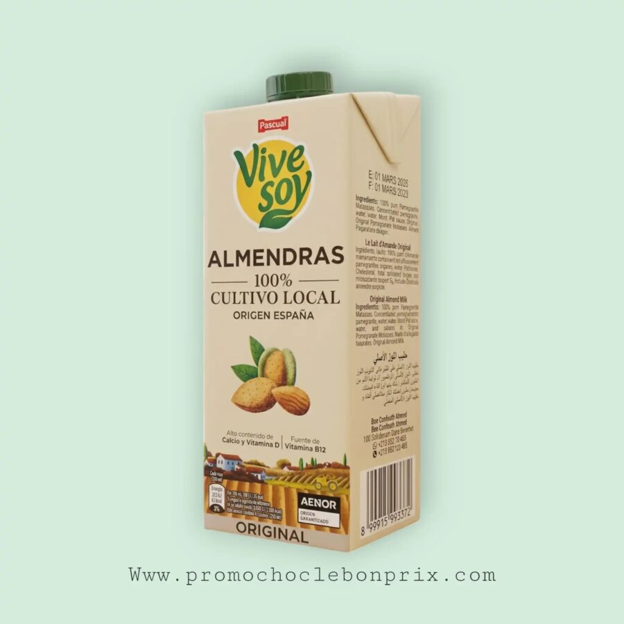 2026/04/1000192279.jpg PASCUAL LAIT VIVE SOY LAIT D'AMANDE 1L – Image 1
