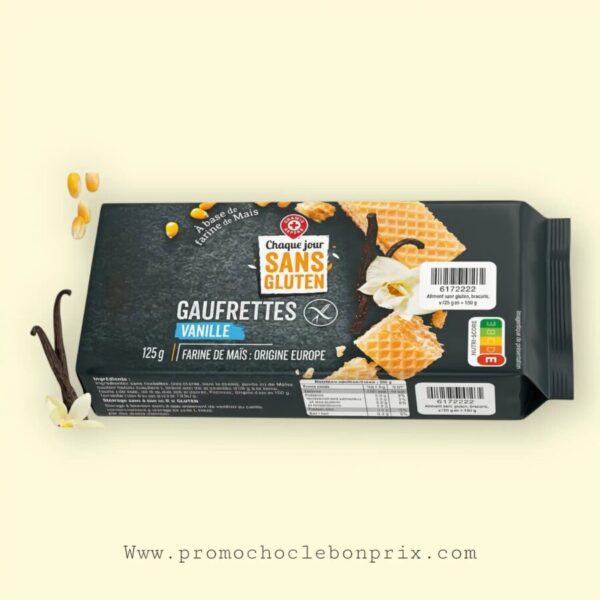 CHAQUE JOURS GAUFRETTE SANS GLUTEN VANILLE