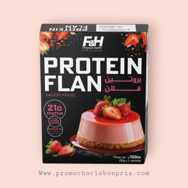 F&H FLAN PROTEIN FRAISE SANS SUCRE