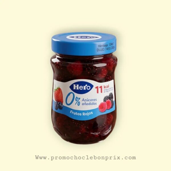 HERO CONFITURES FRUITS DE BOIS SANS SUCRE