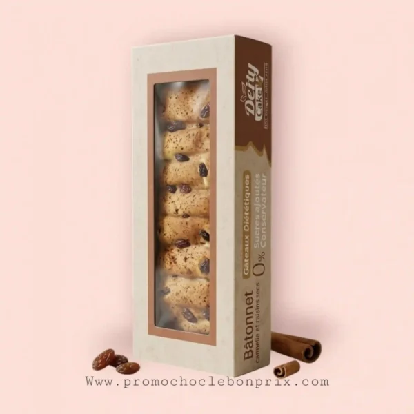 DEITY CAKE GÂTEAUX DIÉTÉTIQUE 0% CANNELLE RAISINS SECS