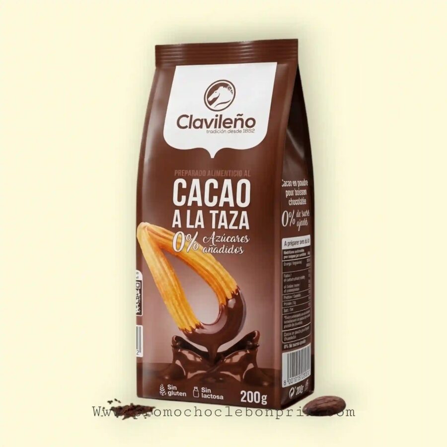 2026/06/1000219870.jpg CLAVILINO 200G CACAO SANS SUCRE SANS GLUTEN SANS LACTOSE – Image 1