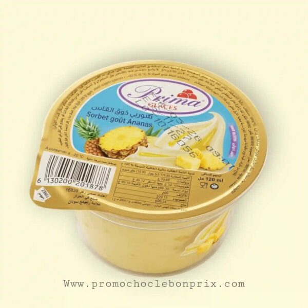 PRIMA GLACES GOBELET SORBET ANANAS