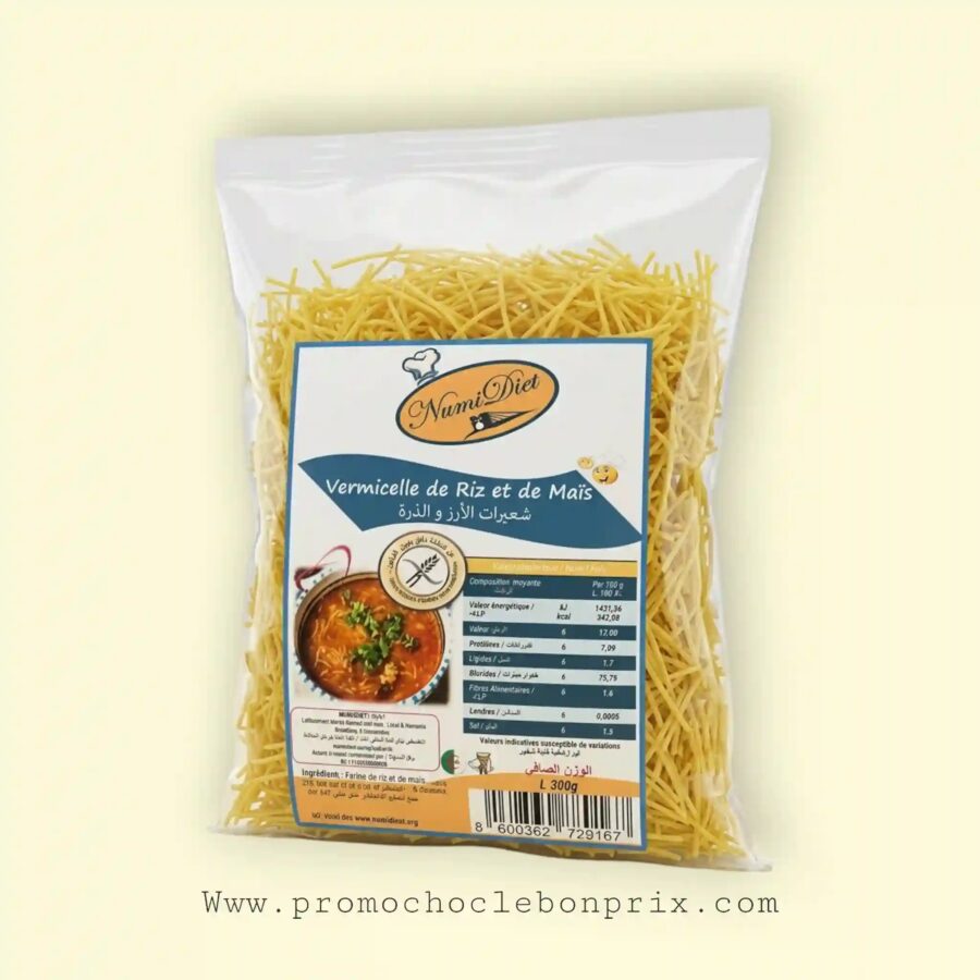 2026/07/1000229679.jpg NUMIDIET PATE VERMICELLE SANS GLUTEN 300G – Image 1