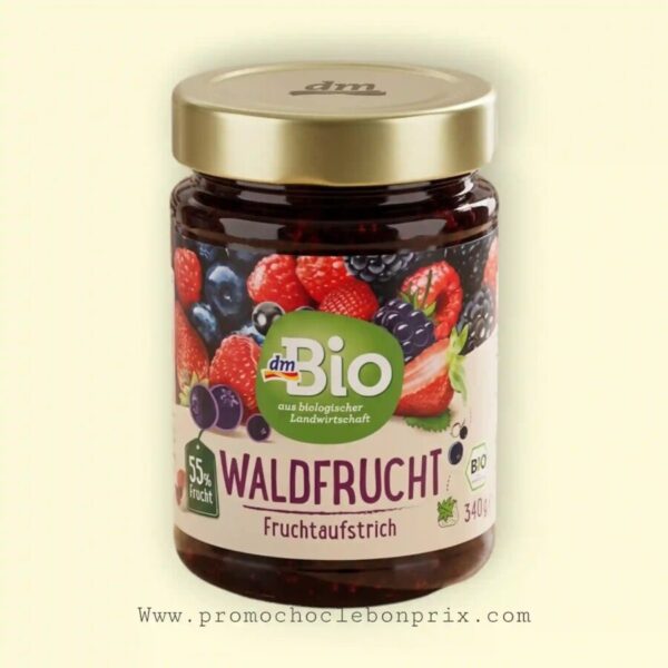 DM BIO CONFITURES HEALTY 340G FRUIT DES BOIS SANS GLUTEN