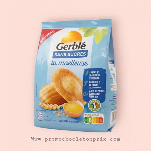 GERBLE SANS SUCRE MADELEINES LA MOELLEUSE
