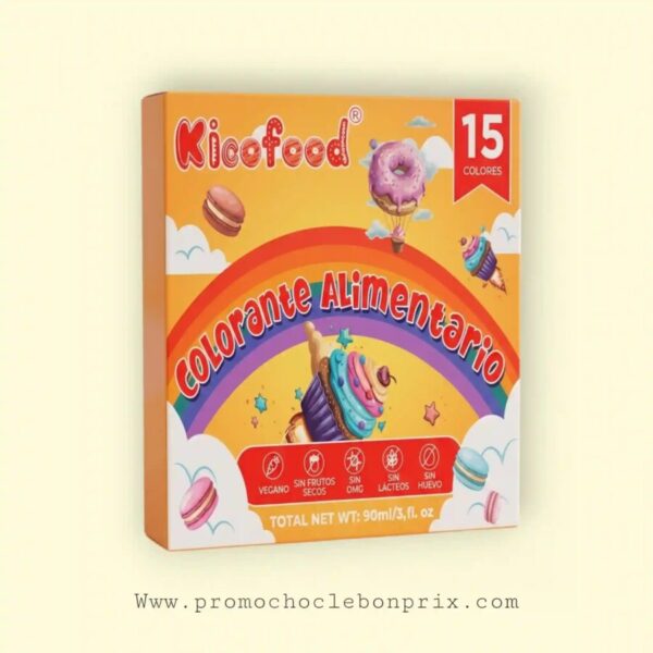 KICO FOOD COLORANTS ALIMENTAIRE SANS GLUTEN 15