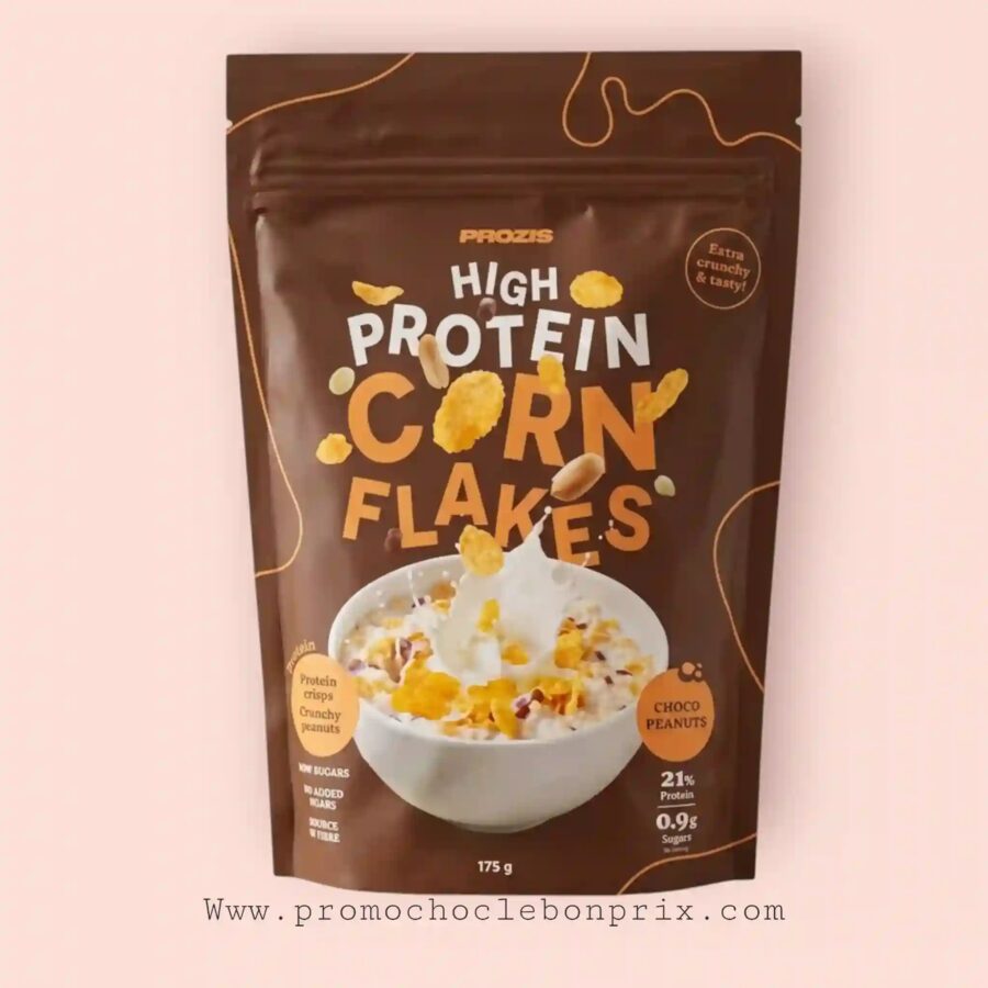 2026/08/1000233757.jpg PROZIS CEREAL CORN FLAKES HIGH PROTEIN CHOCO – Image 1