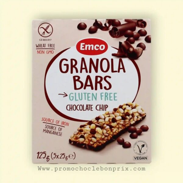 EMCO GRANOLA BARS SANS GLUTEN CHOCOLAT
