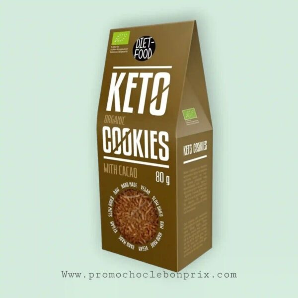 DIET FOOD KETO COOKIES 80G CACAO