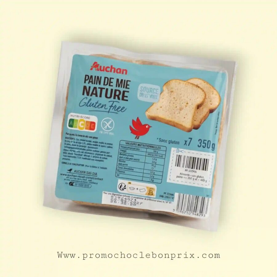 2026/09/1000252029.jpg AUCHAN PAINS DE MIE NATURE 350G – Image 1